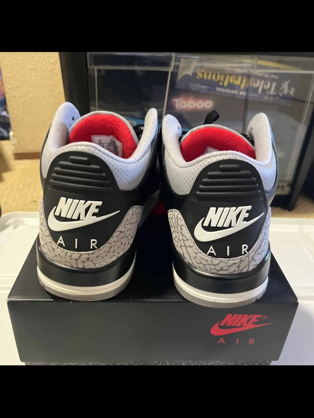 Nike Air Jordan 3 III Og Retro Black Cement Shoes DN3707-010 Men's Size 11 2024